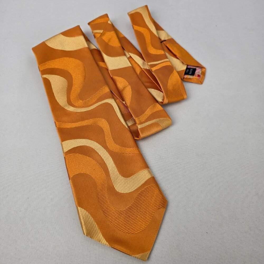 Ted Baker Orange Silk Tie